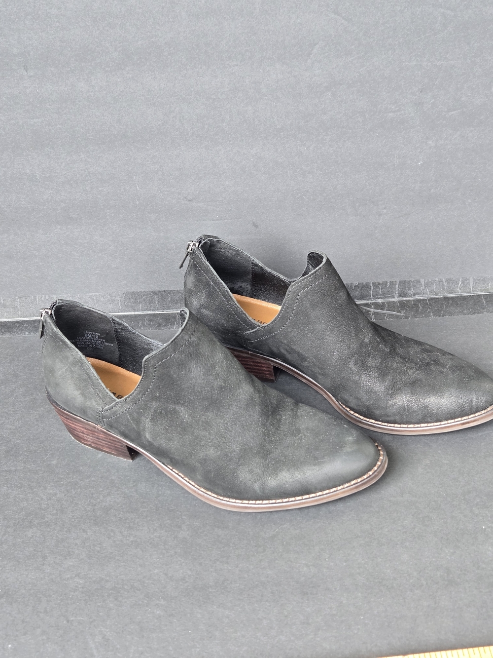 Lucky Brand Women's Gray Suede Low Heel Mules